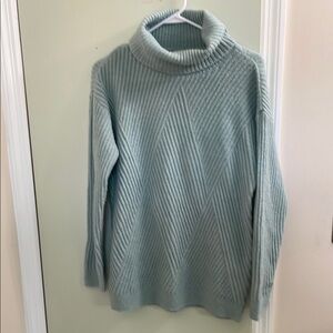 Cozy Blue Turtleneck Sweater